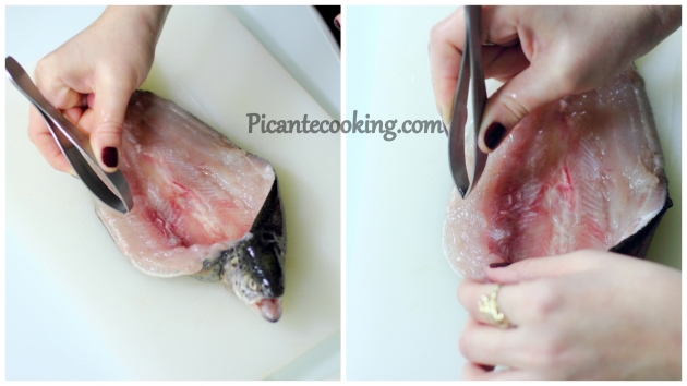 Cleaning and boning fish for roasting in French style - 5