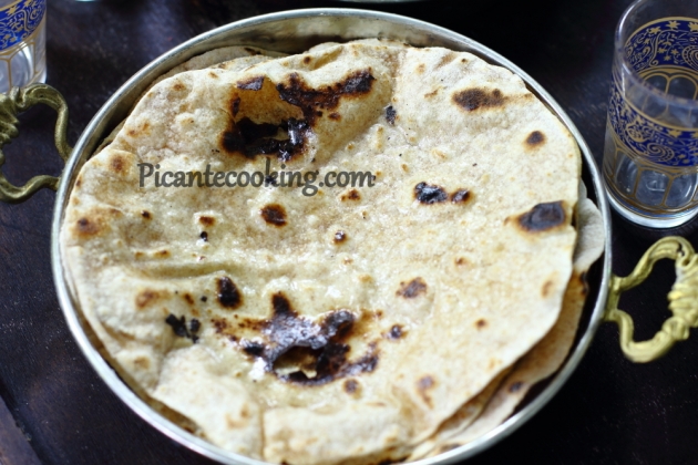 Indyjskie płaskie chlebki chapati - 9