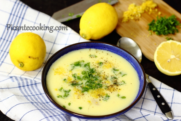 Grecka cytrynowo jajeczna zupa (gr. Avgolemono) - 6