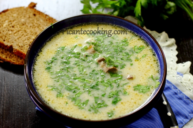 Zupa z drobiowych podrobów z grzybami - 6