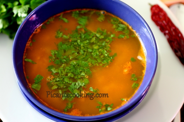 Пікантний суп з баранини з сочевицею - 8