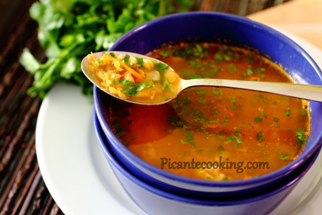 Pikantna zupa z baraniny z soczewicą  - 9