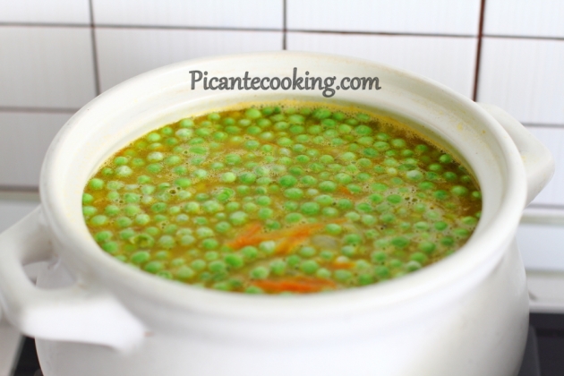 Zupa z zielonym groszkiem i wędzonką - 6