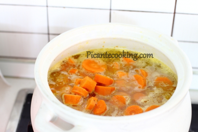 Морквяний суп з імбиром та апельсином - 4