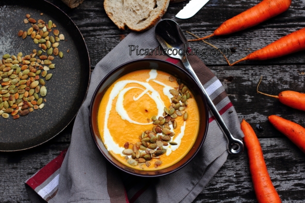 Морквяний суп з імбиром та апельсином - 1