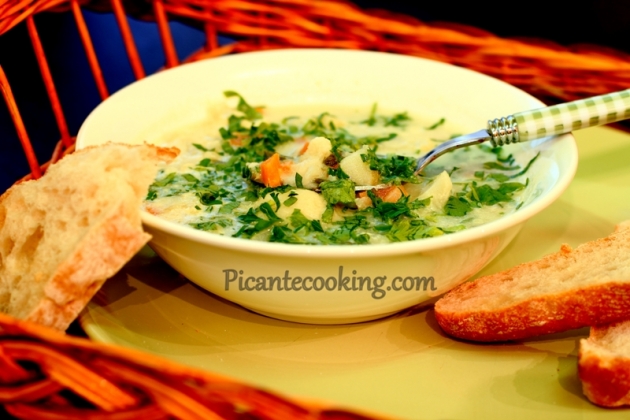 Суп з цвітної капусти з вершками та петрушкою - 5