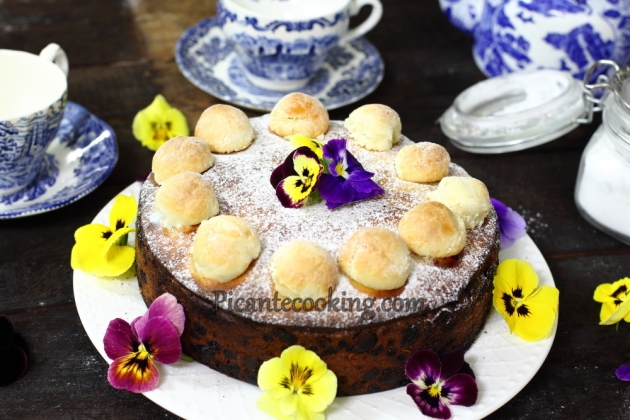 Британський великодній Сімнел кейк (Simnel Cake) - 13