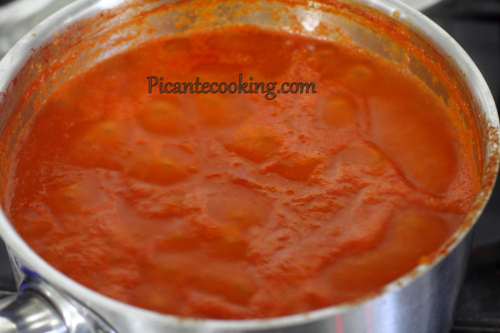Meksykański sos pomidorowy (hisz. Salsa roja) - 3