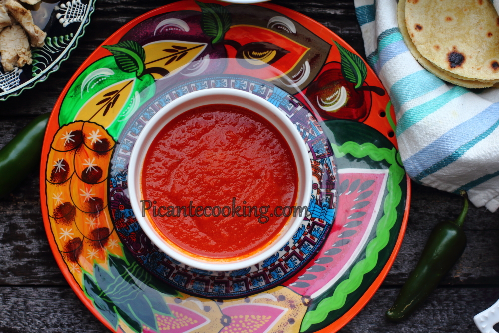 Meksykański sos pomidorowy (hisz. Salsa roja) - 5
