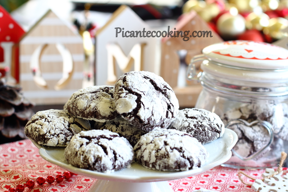 Шоколадне мармурове печиво з тріщинами - 7