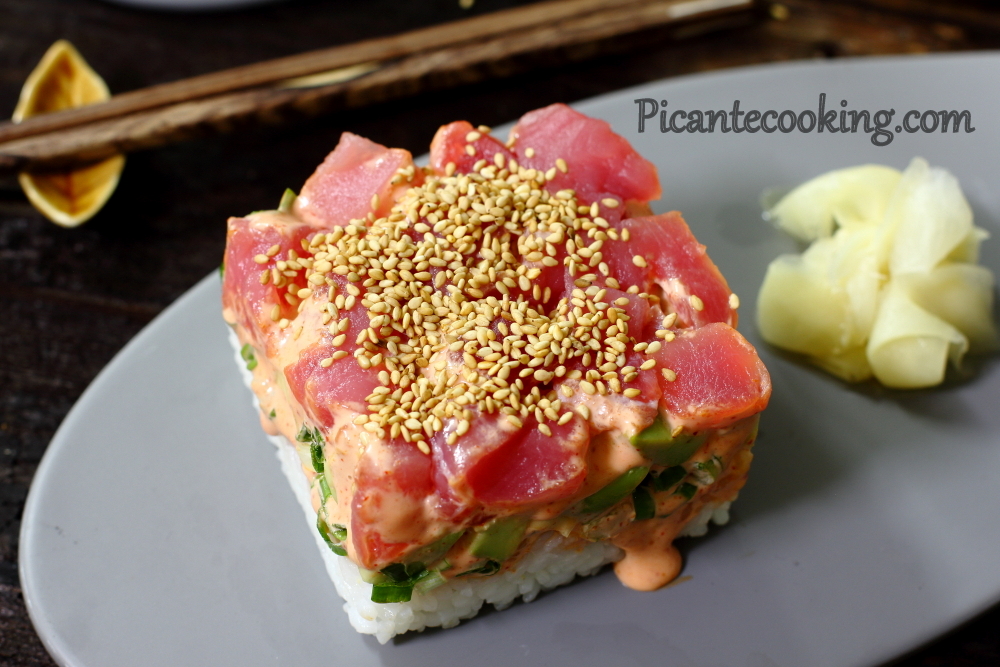 Sushi wieże z tuńczykiem - 7