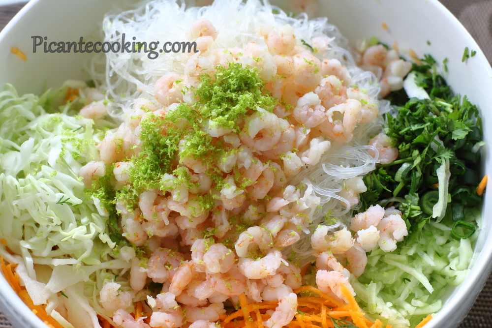 Холодний салат з рисової локшини - 3
