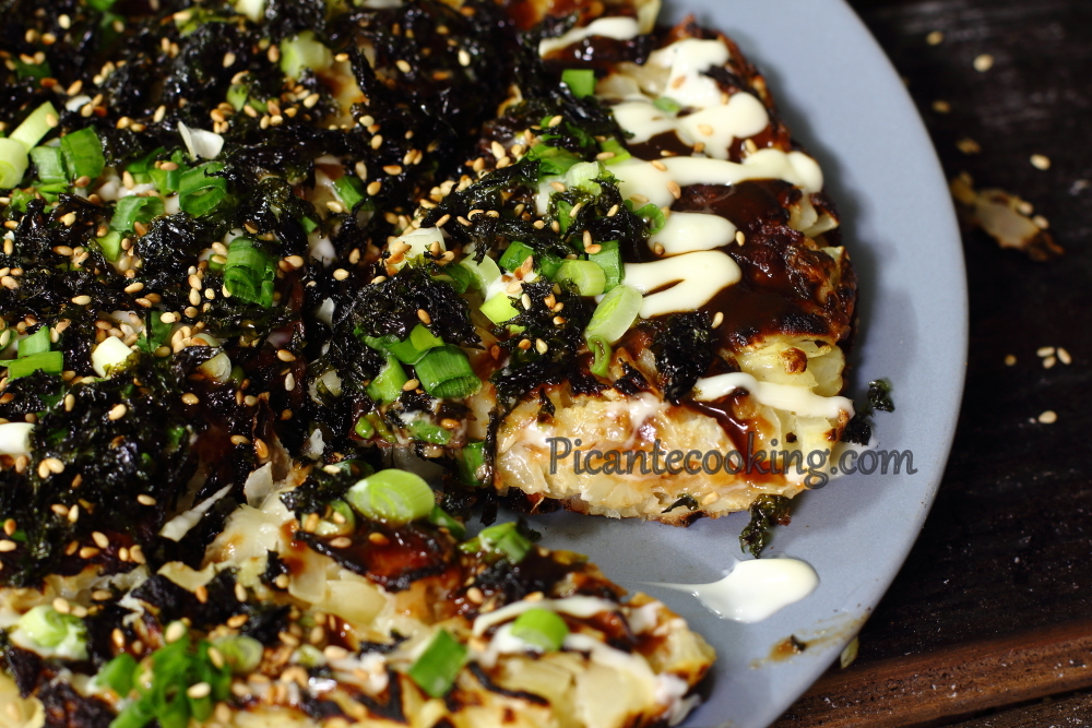 Японські млинці з капусти (Okonomiyaki) - 13