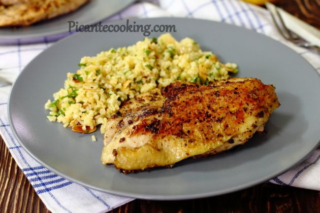 Marinated chicken breasts in a Greek style 
