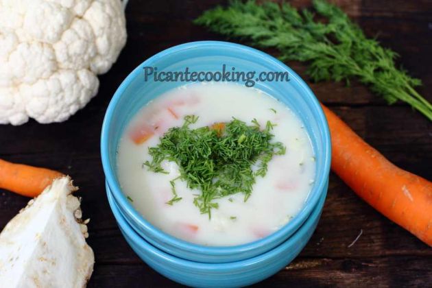 Дієтичний овочевий суп з кропом
