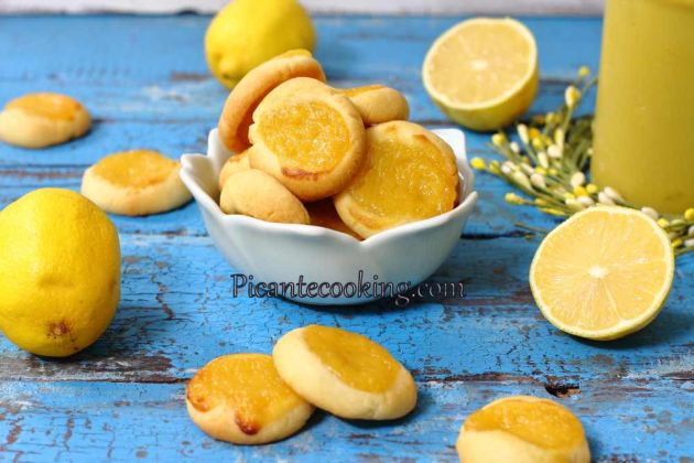 Лимонне печиво з лимонним курдом