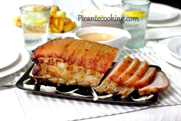Печеня зі свинини маринованої з хроном