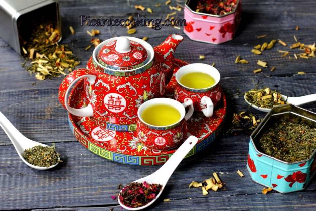3 рецепти чайних сумішей на зеленому чаї