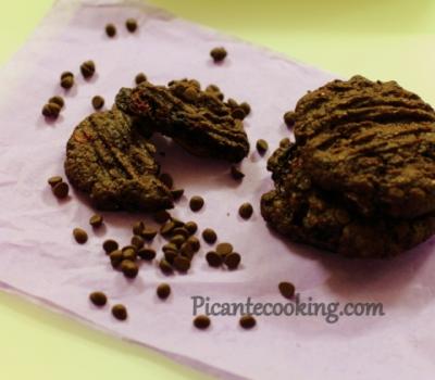 Шоколадне печиво з вишнями