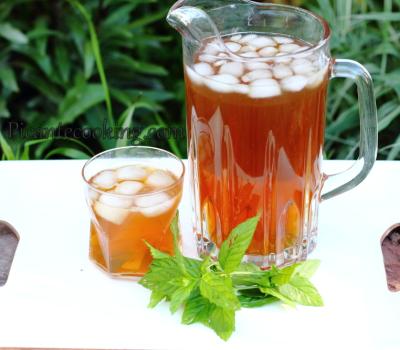 Zielona ice tea z miętą