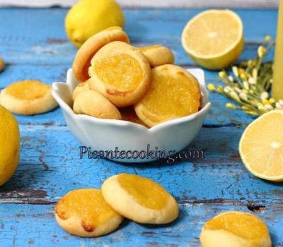 Лимонне печиво з лимонним курдом