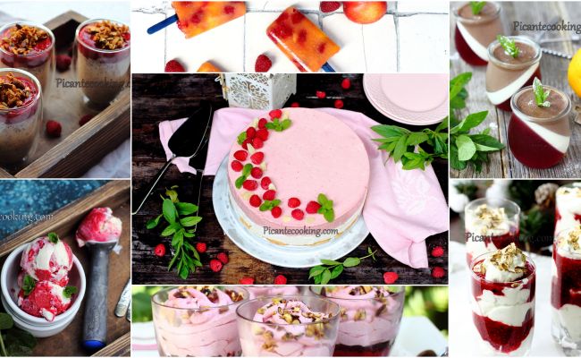 10 малинових десертів без випікання