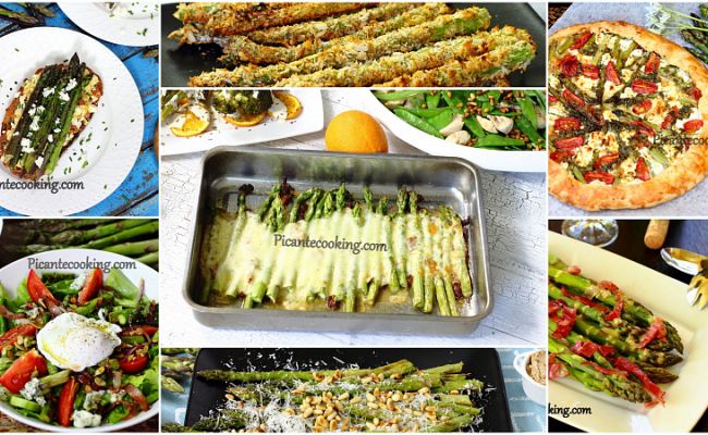 20 przepisów na przygotowanie szparagów od Picante Cooking