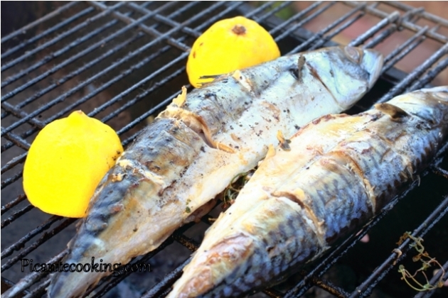 Grilled mackerel with herbs and lemon  - 2