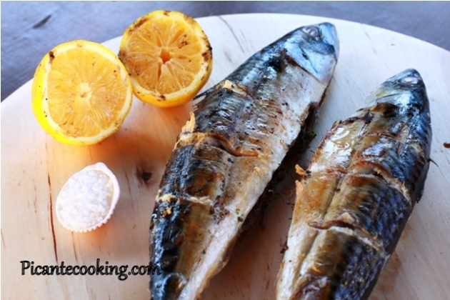 Grilled mackerel with herbs and lemon  - 3