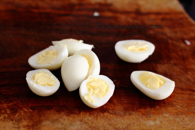 Закуска з перепелиних яєць з шинкою - 5