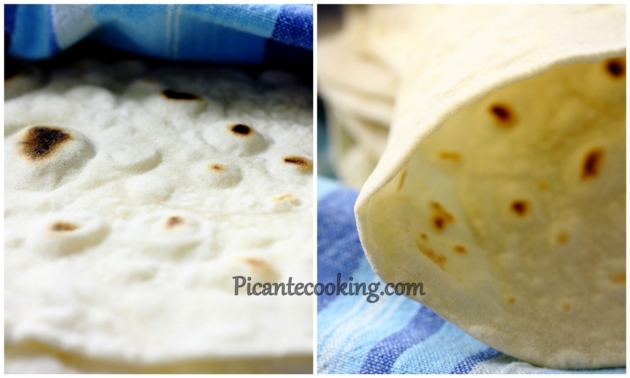 Meksykańskie pszeniczne tortille (hisz. Tortilla de trigo) - 7