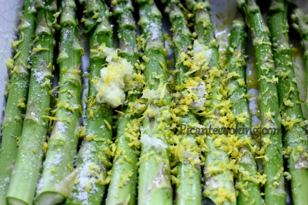 Pieczone zielone szparagi z nutką cytryny - 2