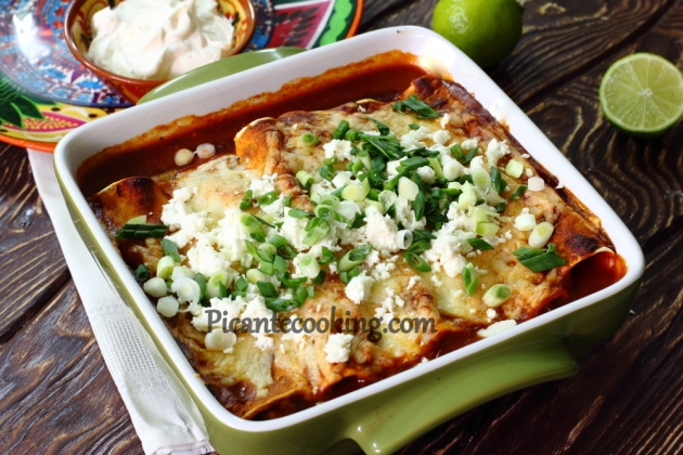 Enchiladas z kurczakiem i kukurydzą - 14