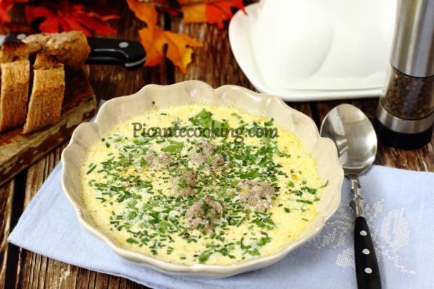 Вершковий суп з фрикадельками - 1