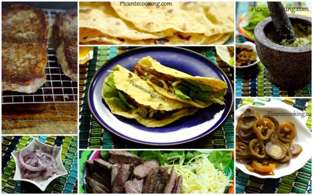 Такос з яловичим стейком і гуакамоле (Tacos de res) - 1