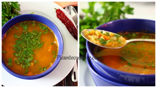 Пікантний суп з баранини з сочевицею - 1