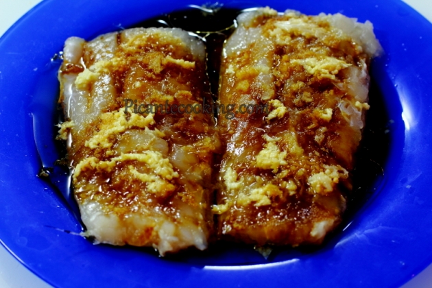 Риба в соєвому маринаді на пару з овочами з вока - 3