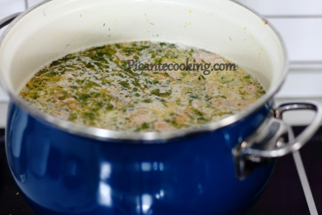 Zupa chrzanowa z łososiem i koperkiem - 6