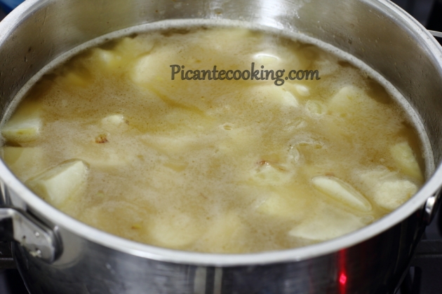 Zupa krem z topinambura z jabłkiem - 4