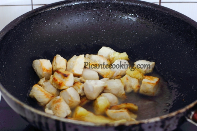Kurczak stir-frying ze szparagami - 3