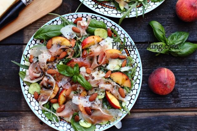 Салат з персиками та в'яленою шинкою - 6