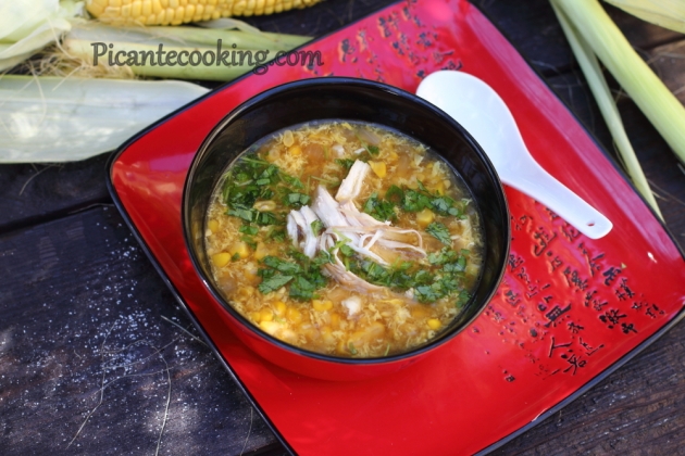 Chińska zupa kukurydziana z kurczakiem - 9