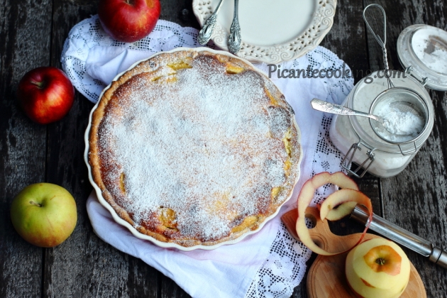 Яблучний пиріг з домашнім сиром - 11
