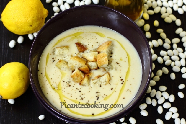 Крем-суп з білої квасолі - 6