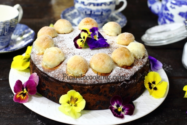 Британський великодній Сімнел кейк (Simnel Cake) - 12