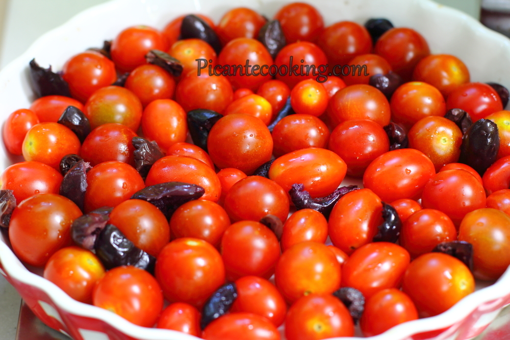 Clafoutis z pomidorkami i serem - 4