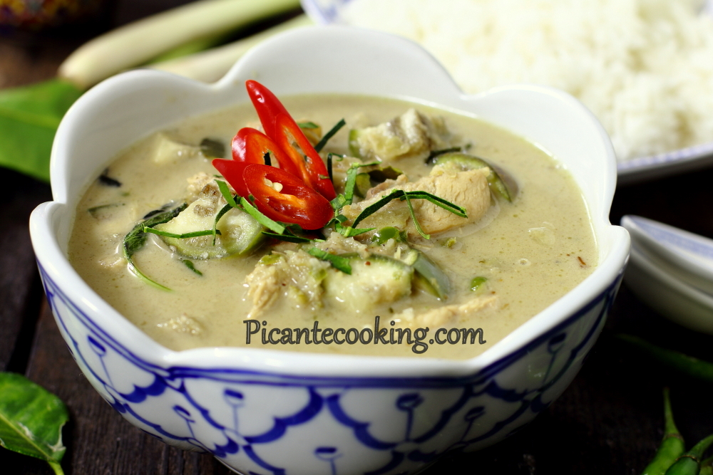Tajskie zielone curry z kurczakiem - 2