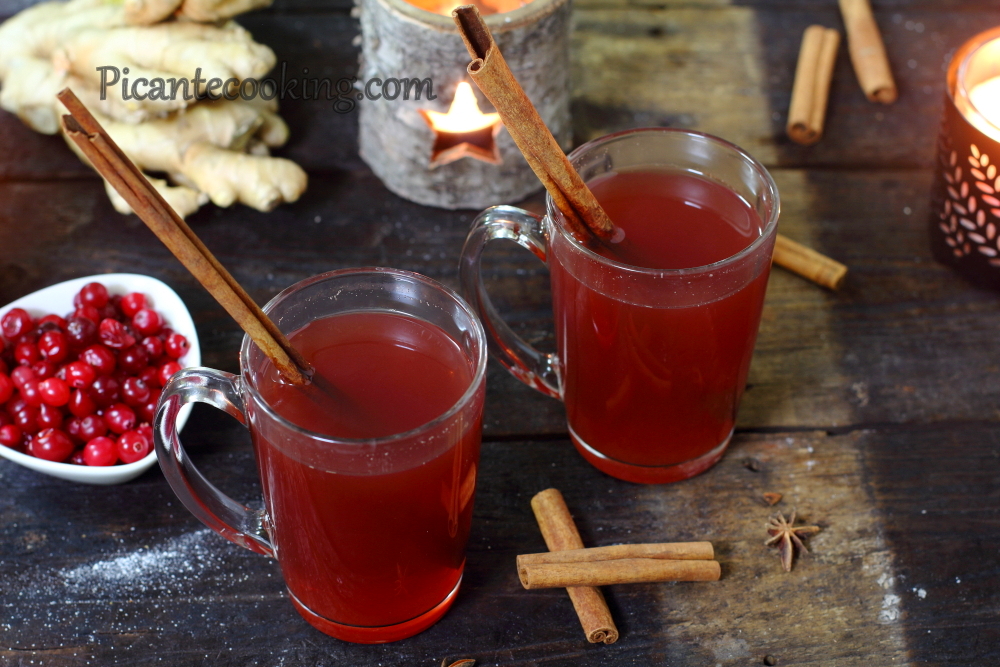 Gorący sok jabłkowy z żurawiną i brandy - 6