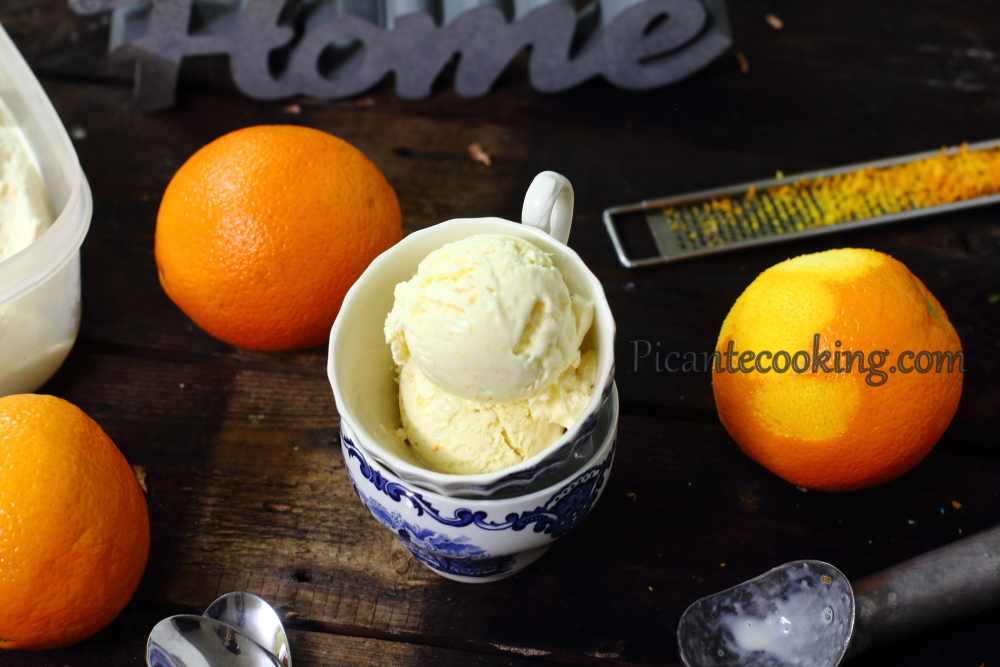 Lody pomarańczowe na śmietance (ang. Orange creamsicle) - 1