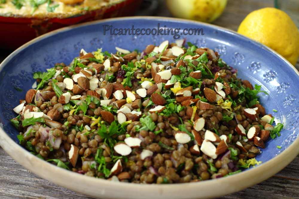Ліванський салат з сочевиці з мигдалем та кумином - 5